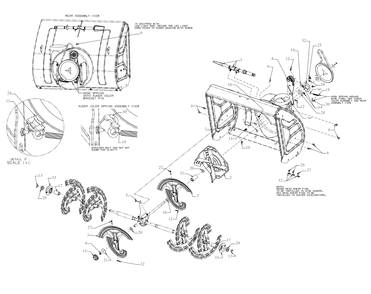 Impeller Diagram and Parts List for 3X30-INCHMAX (31AH8EVU710)(2020) Cub Cadet Snow Blower